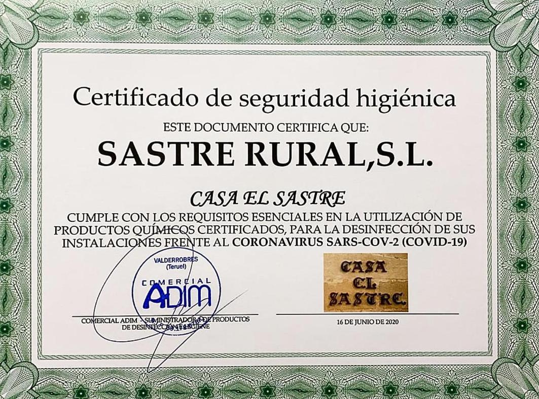Apartmán Casa El Sastre III Beceite Exteriér fotografie